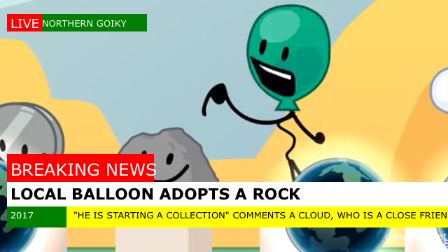 High Quality Local balloon adopts a rock Blank Meme Template