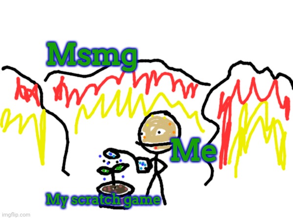 Msmg; Me; My scratch game | image tagged in msmg | made w/ Imgflip meme maker
