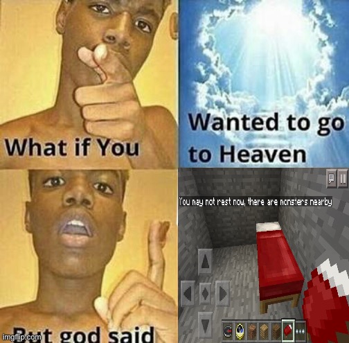 What if you wanted to go to Heaven | image tagged in what if you wanted to go to heaven | made w/ Imgflip meme maker