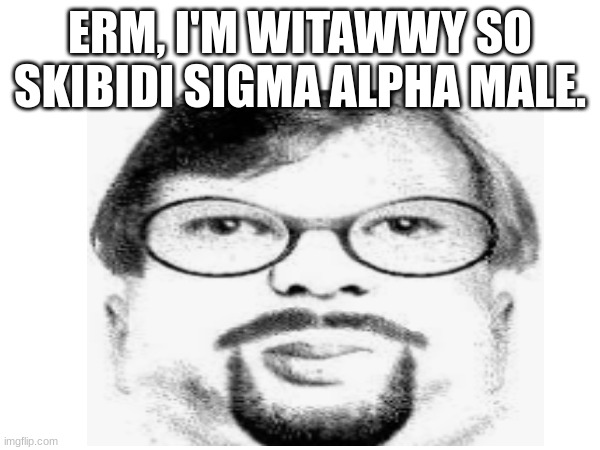 Bro has infinite discord kittens | ERM, I'M WITAWWY SO SKIBIDI SIGMA ALPHA MALE. | image tagged in memes,brainrot | made w/ Imgflip meme maker