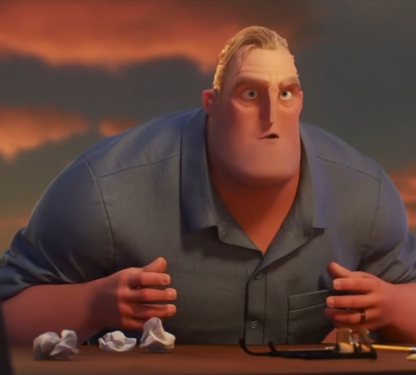 mr incredible Blank Meme Template