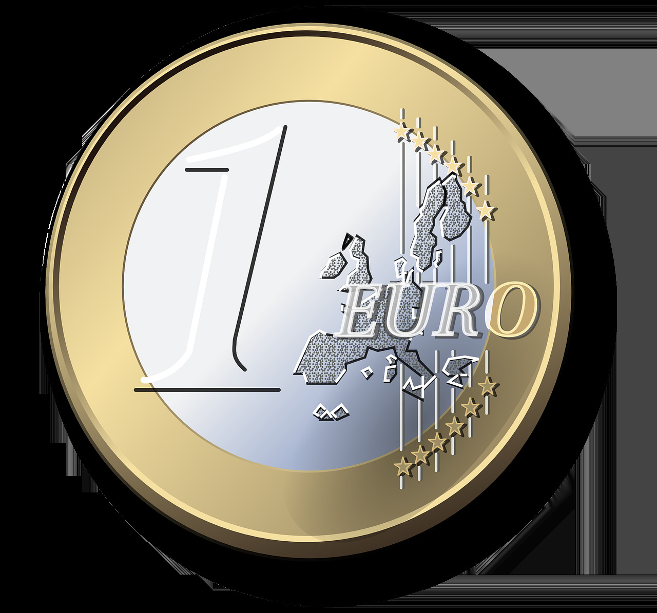 euro coin Blank Meme Template