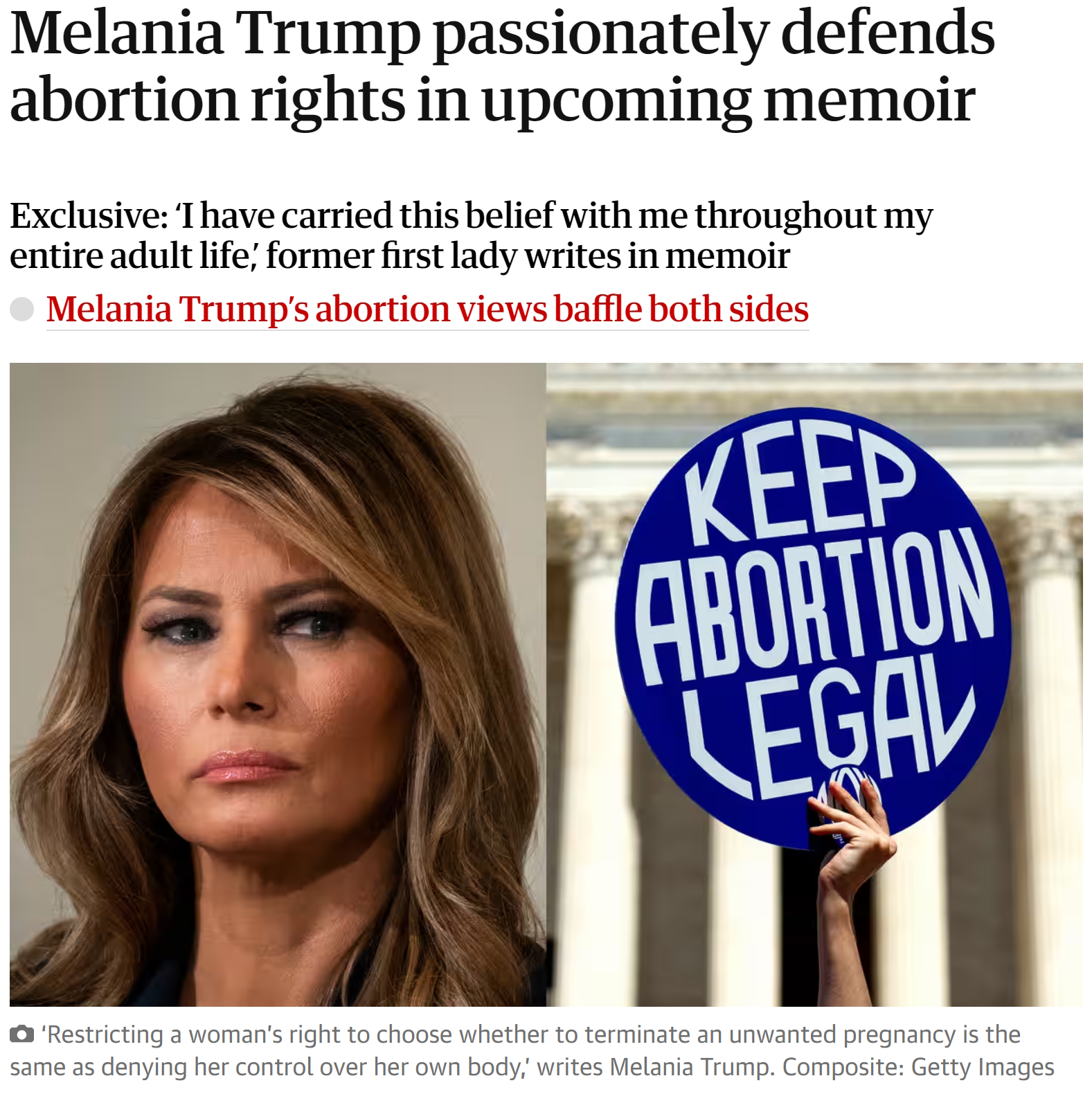 Melania Pro-Abortion Blank Meme Template