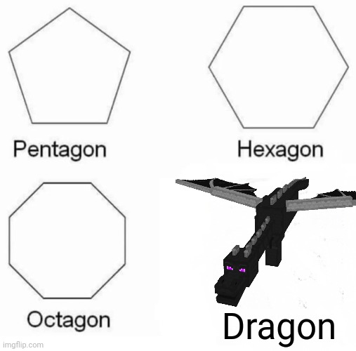 It Must Ender | Dragon | image tagged in memes,pentagon hexagon octagon | made w/ Imgflip meme maker