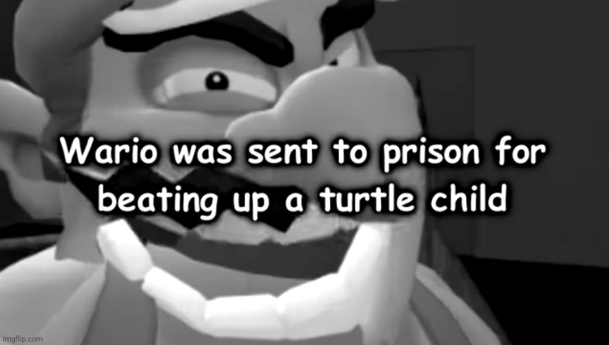 Wario was sent to prison for beating up a turtle child.mp3 | made w/ Imgflip meme maker