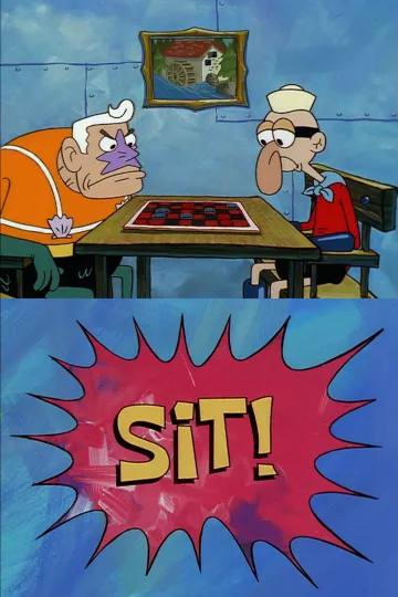 Spongebob Sit Blank Meme Template