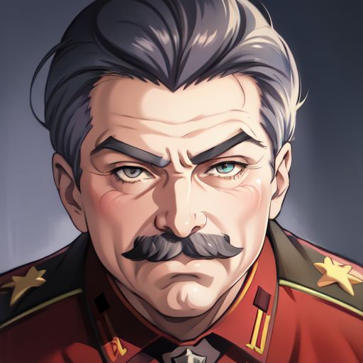 Anime Stalin Blank Meme Template