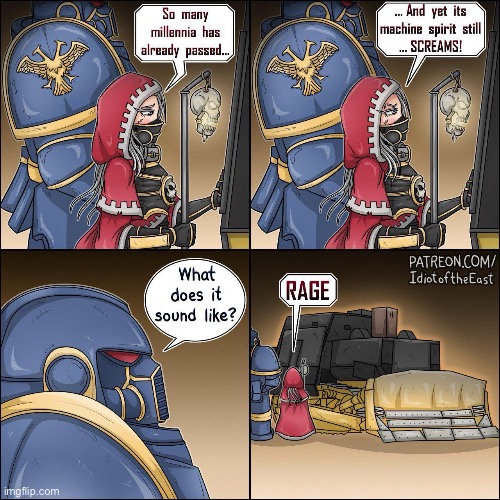 Brothers what is your duty? | image tagged in warhammer40k,killdozer,crossover,memes,oh wow are you actually reading these tags,why are you reading the tags | made w/ Imgflip meme maker