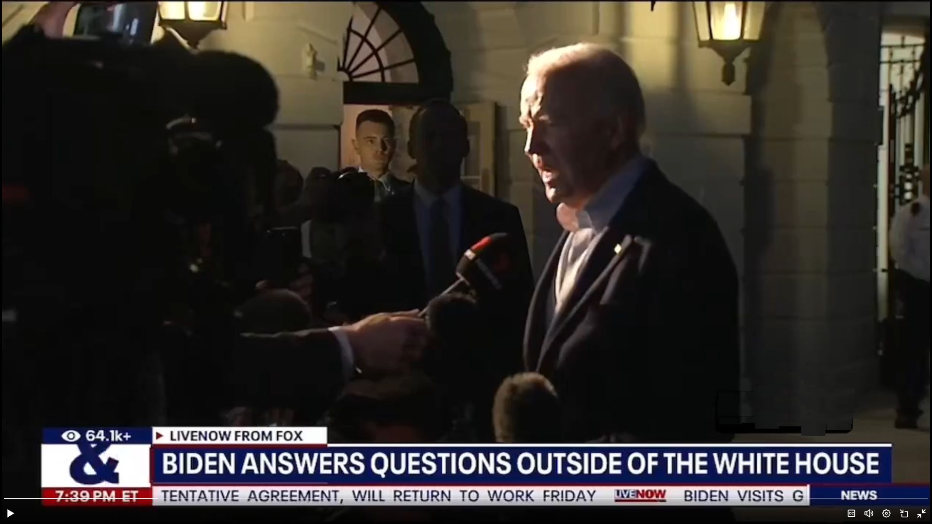 Biden Answers Questions outside the WH Blank Meme Template