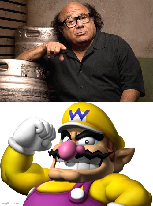 image tagged in danny devito 3rd degree,wario | made w/ Imgflip meme maker