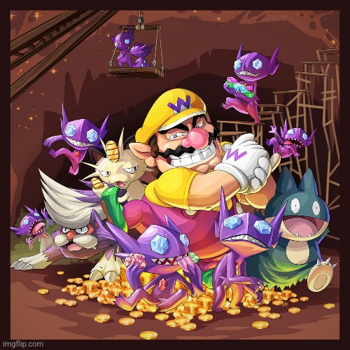 Wario's Pokemon (Art by Keagan-McTamney) | made w/ Imgflip meme maker