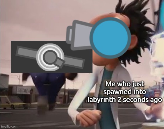 Arras.io labyrinth explained | Me who just spawned into labyrinth 2 seconds ago | image tagged in officer earl running | made w/ Imgflip meme maker