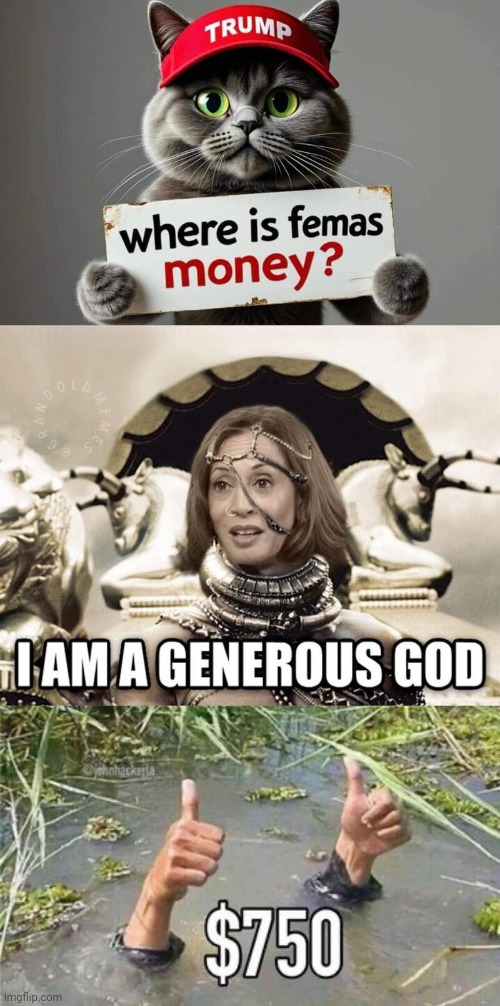 Hobama being generous | image tagged in kamala harris,ego,disaster | made w/ Imgflip meme maker