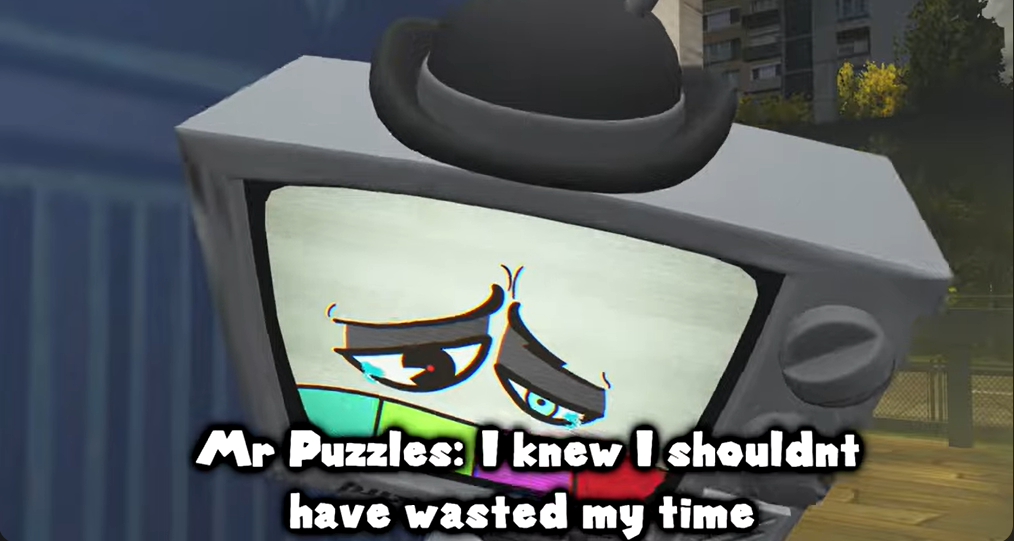 Mr Puzzles I knew i shouldn't have wasted my time Blank Meme Template