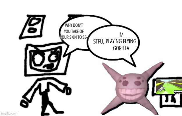 IM PLAYING FLYING GORILLA | made w/ Imgflip meme maker