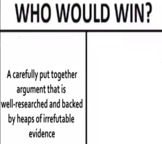 Who would win Blank Meme Template