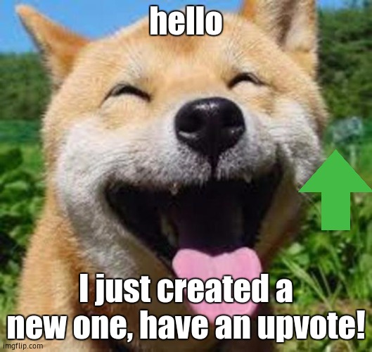 keep imgflip clean! | hello; I just created a new one, have an upvote! | image tagged in happy doge,imgflip,meanwhile on imgflip | made w/ Imgflip meme maker