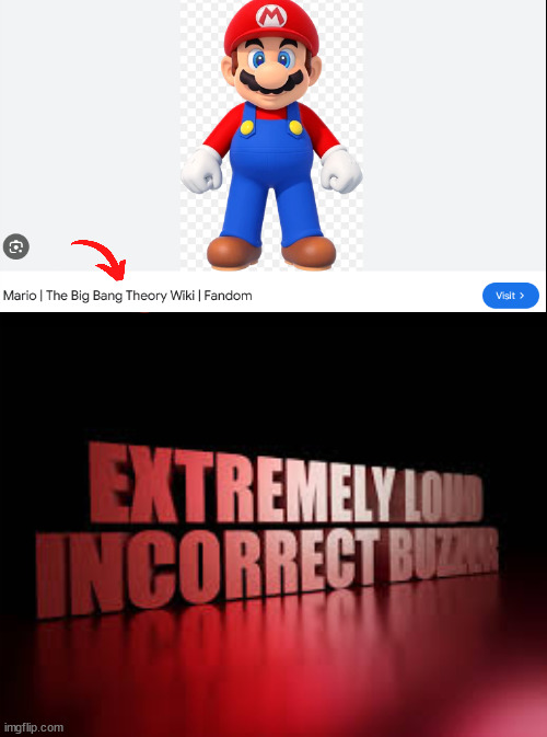 Wiki fail | image tagged in extremely loud incorrect buzzer,mario,one job,hold up wait a minute something aint right | made w/ Imgflip meme maker