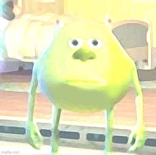 Nuked sully wasowski | image tagged in mike wasowski sully face swap | made w/ Imgflip meme maker