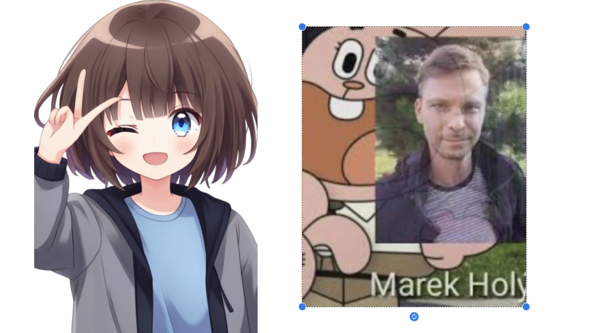 Image Voice Actress and Yodayo: Marek Holý Blank Meme Template