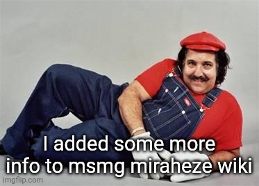 Pervert Mario | I added some more info to msmg miraheze wiki | image tagged in pervert mario | made w/ Imgflip meme maker