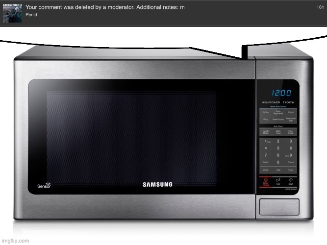 Doesn't m stand for mod abuse? | image tagged in microwave | made w/ Imgflip meme maker