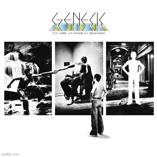 Lamb Lies Down on Broadway by Genesis. My second favorite album (after Close to the Edge by Yes) | image tagged in lamb lies down on broadway,genesis,1974,prog rock | made w/ Imgflip meme maker