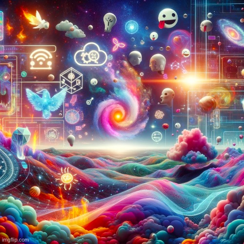 Wondrous landscape of memes, gifs, AI, magic, and ideas | image tagged in wondrous landscape of memes gifs ai magic and ideas | made w/ Imgflip meme maker