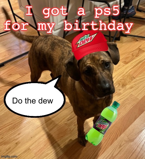 Do the dew | I got a ps5 for my birthday | image tagged in do the dew | made w/ Imgflip meme maker