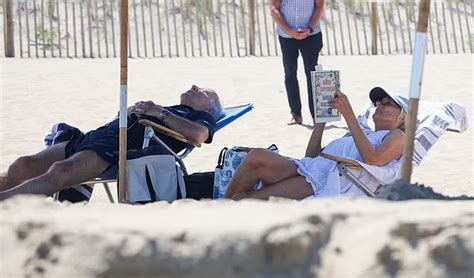 Biden at the beach Blank Meme Template