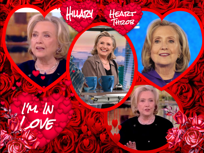 Hillary Heart Throb Blank Meme Template