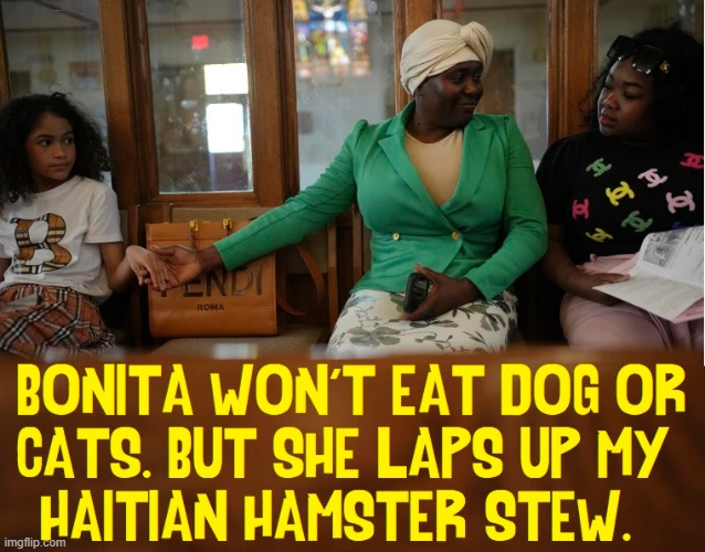 Mm-Mm Good | image tagged in vince vance,haitians,dogs and cats,memes,eating,pets | made w/ Imgflip meme maker