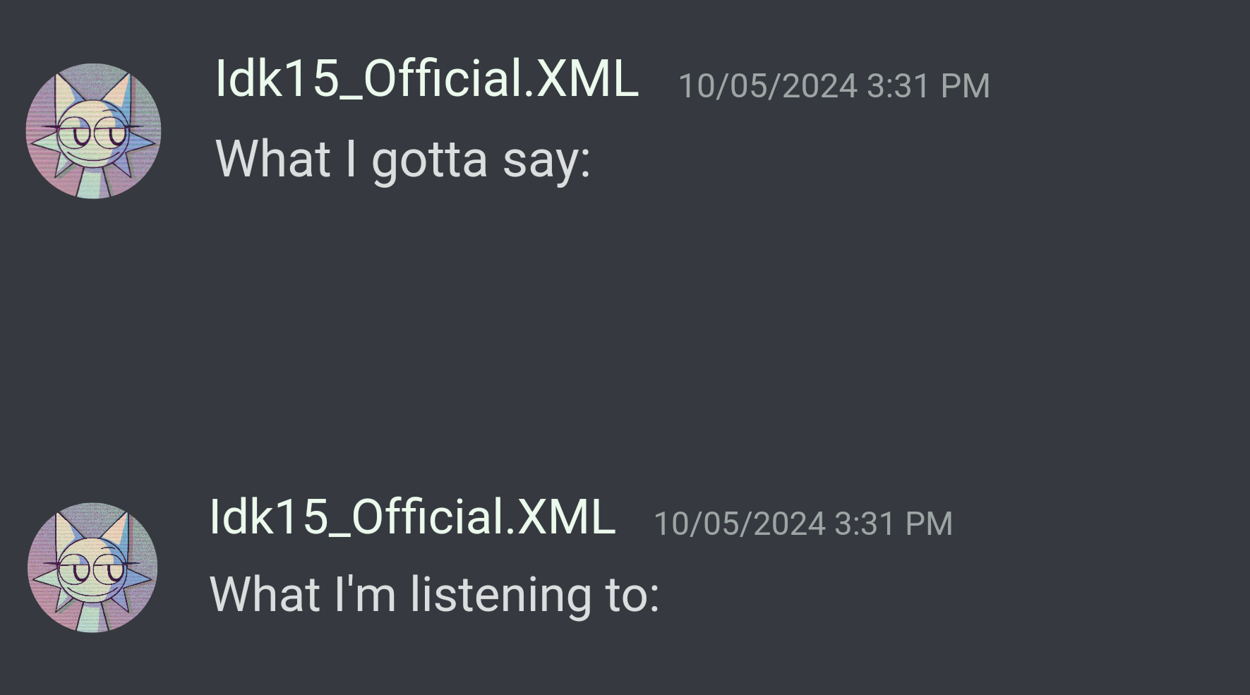 Idk15_Official.XML Discord Announcement Blank Meme Template