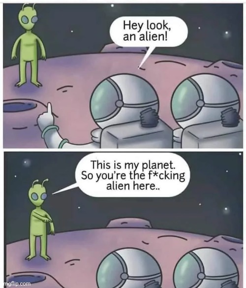 Alien | image tagged in space | made w/ Imgflip meme maker