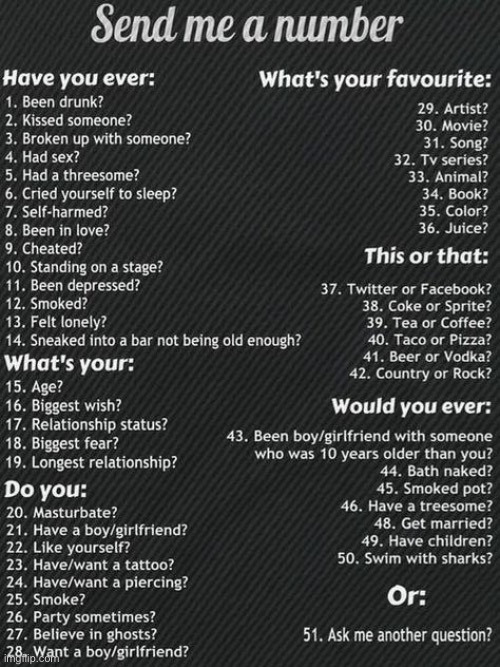 Send me a number | image tagged in send me a number | made w/ Imgflip meme maker
