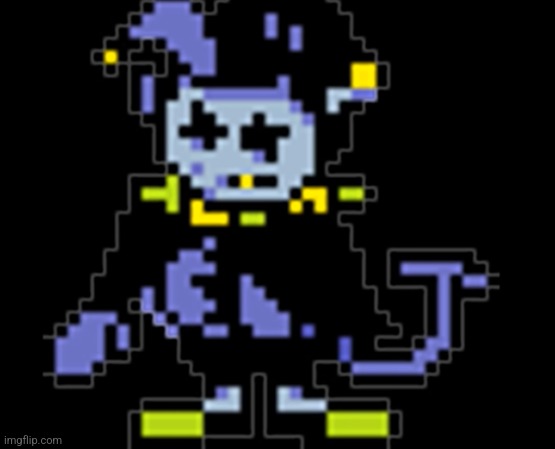 sad jevil full | image tagged in sad jevil full | made w/ Imgflip meme maker