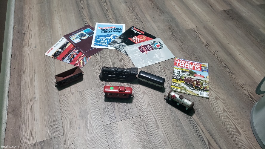 Train Show Haul | image tagged in model train,vintage,antique | made w/ Imgflip meme maker