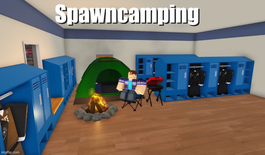 Spawncamping | image tagged in erlc,emergency response liberty county,roblox | made w/ Imgflip meme maker