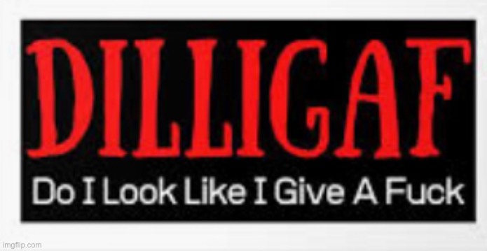 DILLIGAF | image tagged in dilligaf | made w/ Imgflip meme maker