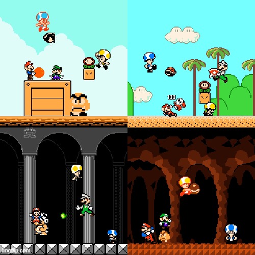 Made some custom Super Mario pixel art, it's pretty fun ngl | image tagged in pixel,art,super mario,luigi | made w/ Imgflip meme maker