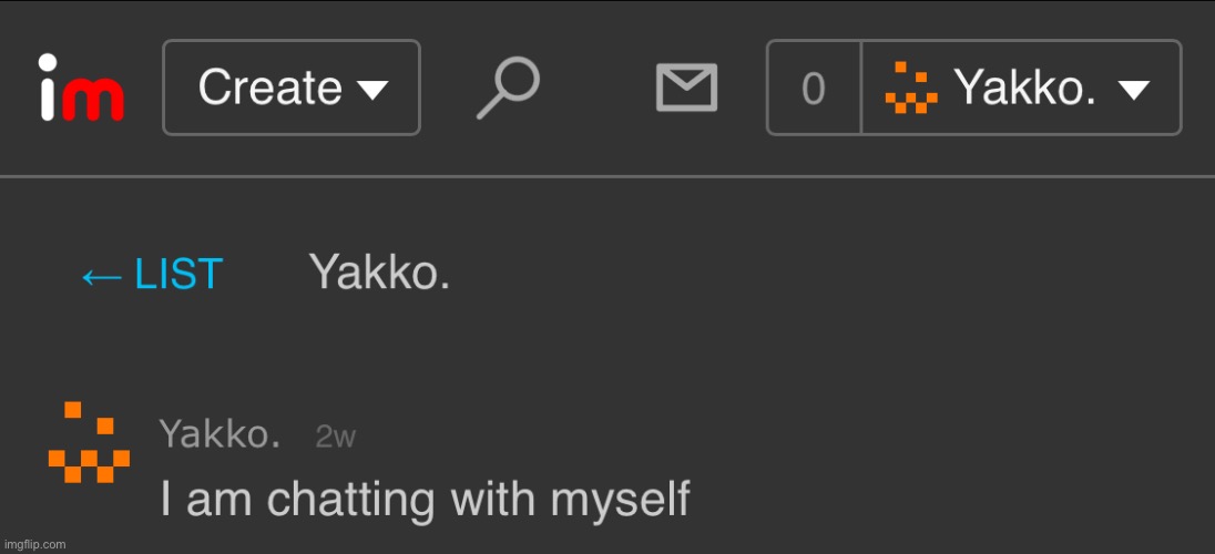 You can apparently accept a memechat invite from yourself ☠️☠️☠️ | made w/ Imgflip meme maker