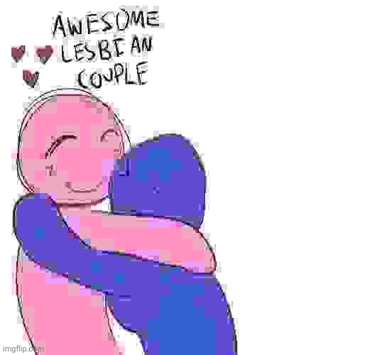 Awesome Lesbian Couple | image tagged in awesome lesbian couple | made w/ Imgflip meme maker