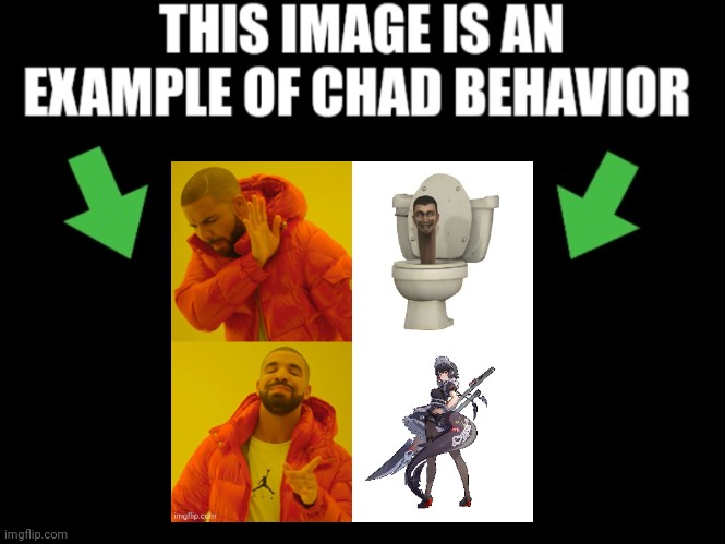 This image is an example of chad behavior dark mode | image tagged in this image is an example of chad behavior dark mode | made w/ Imgflip meme maker