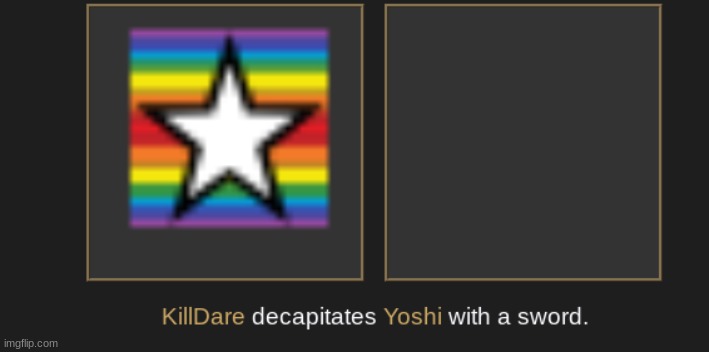 Yoshi right after asking how you get killed by a 12 year old proceeds to get f*cking decapitated by one | made w/ Imgflip meme maker