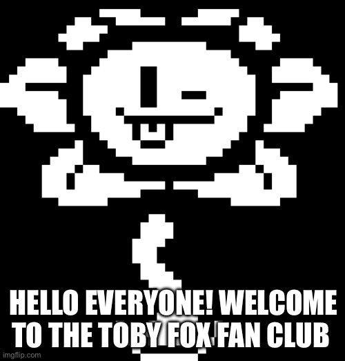 HELLO EVERYONE! WELCOME TO THE TOBY FOX FAN CLUB | made w/ Imgflip meme maker