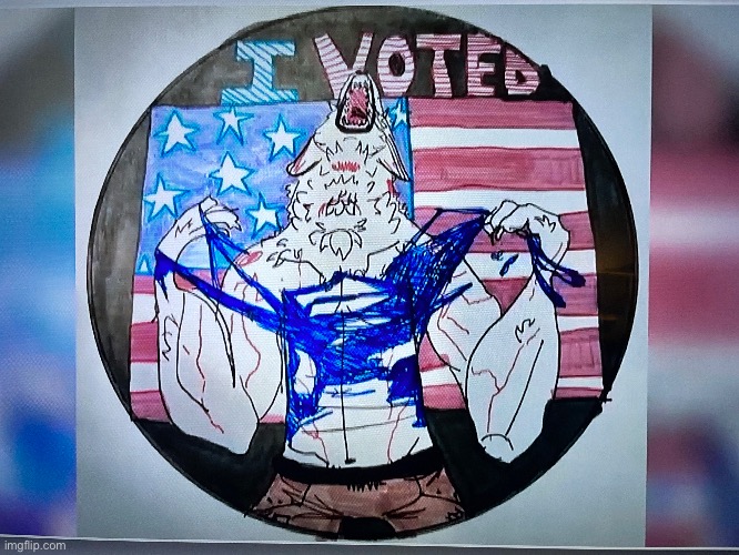 This is an actual submission that could become the I voted sticker | made w/ Imgflip meme maker