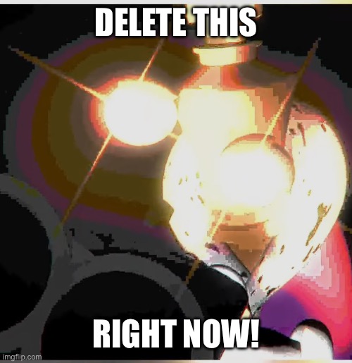 DELETE THIS RIGHT NOW! | image tagged in kinger with a shotgun | made w/ Imgflip meme maker