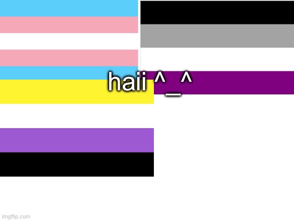 >_<… | haii ^_^ | image tagged in blank white template | made w/ Imgflip meme maker