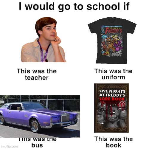 I would go to school if | image tagged in i would go to school if | made w/ Imgflip meme maker