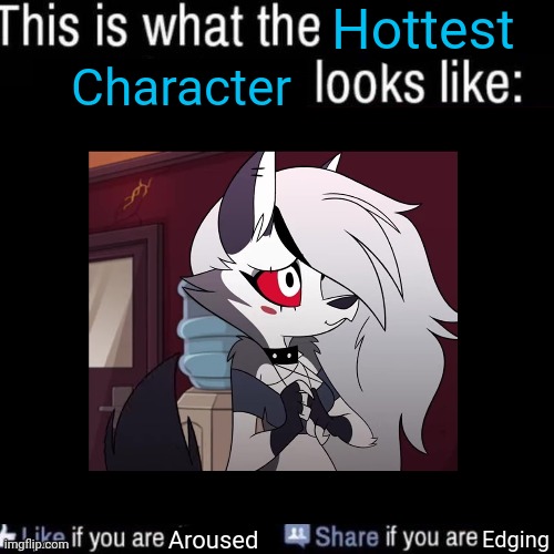 This is what the average x looks like | Hottest; Character; Aroused; Edging | image tagged in this is what the average x looks like | made w/ Imgflip meme maker